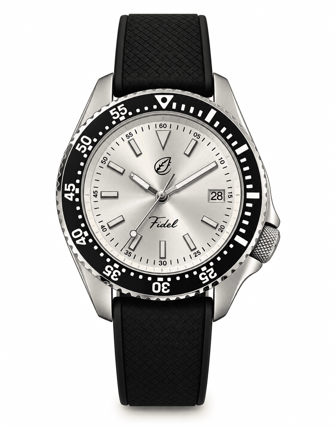 Reloj personalizado con el nombre de Fidel grabado en el dial
